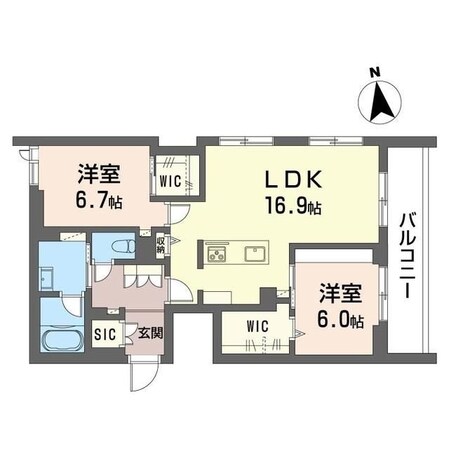 グランシャレ　クラウンの物件間取画像